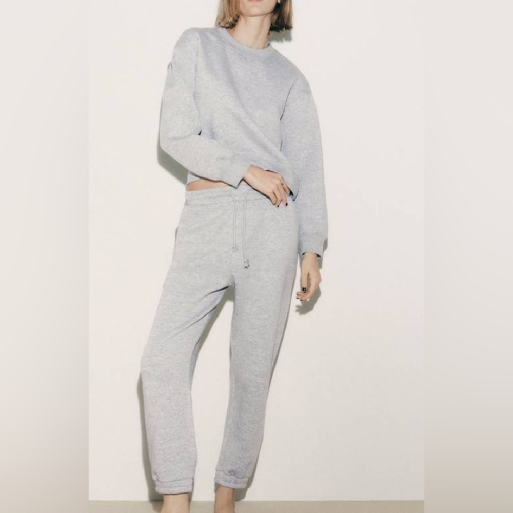 ZARA Plush Sweatshirt and Jogging Pants
